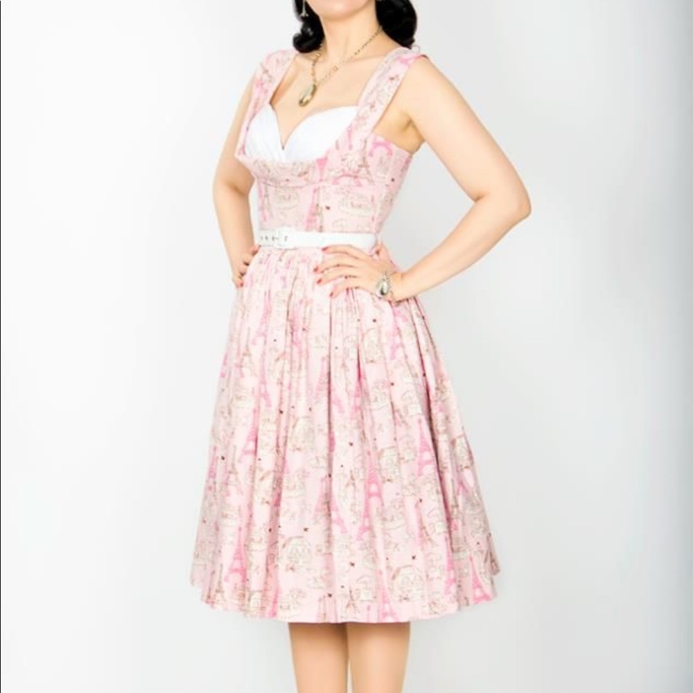 Bernie Dexter Bernadette dress Pink Poodles XS